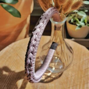 szydełkowa opaska do włosów